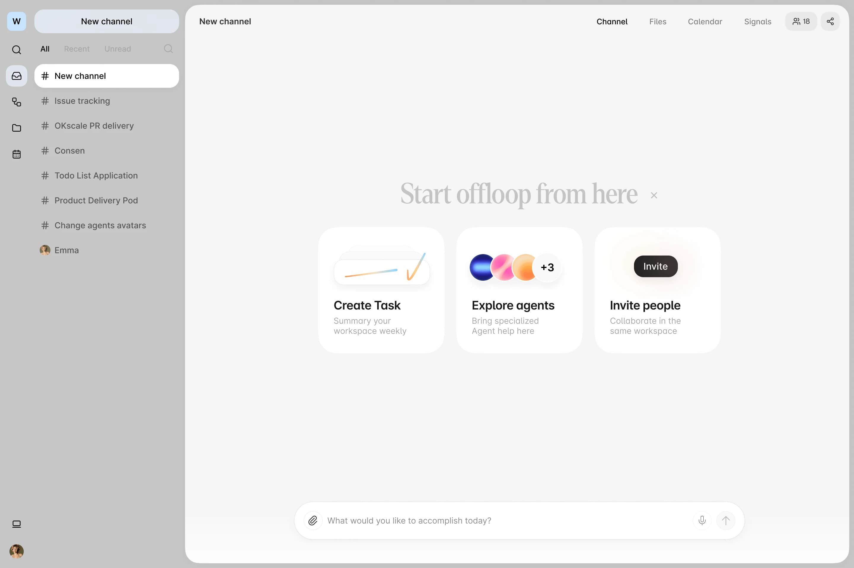 Rivesa desktop workspace